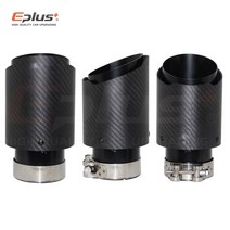 아크라포빅 자동차 탄소 섬유 매트 배기 시스템 머플러 파이프 팁 스트레이트 유니버설 블랙 스테인레스 머플러, 57mm-101mm