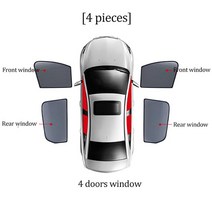 아우디 A4 S4 B9 Avant Allroad Quattro 왜건 - 용 자동차 차양 쉴드 프론트 윈드 실드 커튼 리어 사이드 윈도우, [03] 4PCS