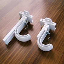 커튼봉 높이조절 브라켓 (3개 1세트), 실버