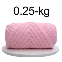 면실 원사 소모사 1KG 1000g 벨벳 청키 두꺼운 슈퍼 부피가 큰 손 면화 DIY 팔 로빙 방적사 담요, [25] 250g