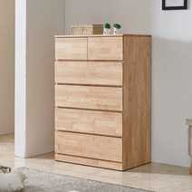 퍼니아트 벤스 고무나무 광폭 5단 서랍장