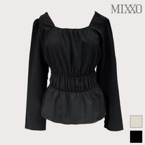 미쏘 허리 밴딩 포인트 블라우스_MIWBL9952S
