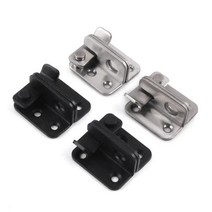 L판 걸고리 스텐 / 가구 빗장 오도시 걸쇠 잠금장치 스텐걸고리 브라켓 스덴 경첩 브라켓 가구부속, 3) 좌/흑색