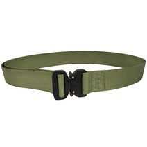 Bison Designs BTB Eagle 블랙 오스트리아 알핀 코브라 버클 38mm 테크니컬 웹 벨트 코요테 브라운 91.4-102.4cm(36-40인치) 허리, 36-40-Inch Waist, Olive