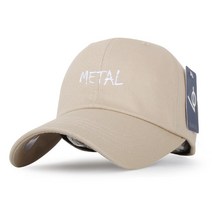 베이직엠 남성 여성 야구모자 볼캡 METAL 자수