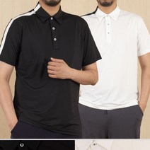 여름 쫀쫀한 어깨 라인 스판 반팔 골프 카라티