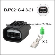100 세트 DJ7021C-4.8-11/21 자동차 와이어 남성 여성 케이블 방수 2 핀 커넥터 플매트 카펫 러그 소켓 단, 01 육군 녹색