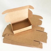 크리스마스 선물 포장 빈 크래프트 종이 상자 수제 비누 생일 파티 용품 쥬얼리 캔디 쿠키 디스플레이 판지 10 개, 10pcs, 11.5x7x3.5cm, Brown