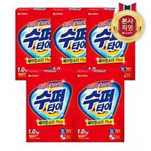 수퍼타이 분말세제 카톤 1kg x 5개, 없음, 상세설명 참조