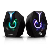 두바이_미니샵_보스위즈 BOS-G102U 2채널 USB PC 스피커 프리미엄 LED 2스피커 유선 컴퓨터++mingpin*, #합리적선택++