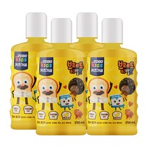 애경 2080 어린이 키즈 가글 바나나향(250ml), 4개, 250ml