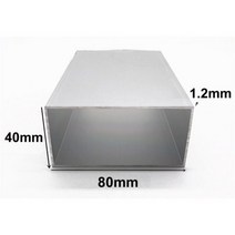 40x80mm 두께 1.2mm2mm 직사각형 알루미늄 튜브 프로파일 6063 정사각형 파이프 장식용, thick 1.2mm, Custom length