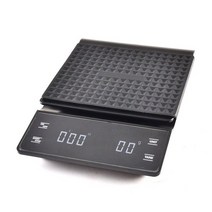 타임모어드립포트 커피주전자 Timemore 블랙 기본 커피 저울 스마트 디지털 타이머 포함 전자 드립 2kg, 01 Black