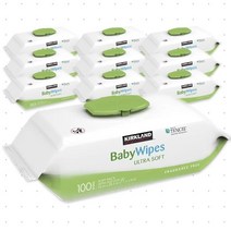 [ 커클랜드 ] 코스트코 베이비 물티슈 9팩 총900매 100%식물유래 텐셀 원단 Kirkland Signature Baby Wipes 100ct x 9