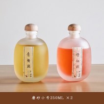 밀폐 유리 병 가정용 다용도 보관 용기 라지 술 항아리 효소통, (듀얼)스크럽 스몰 250ML+ 실리콘 펀넬ml