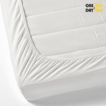 이케아 LEN 렌 유아 침대 매트리스커버 화이트 80x130cm