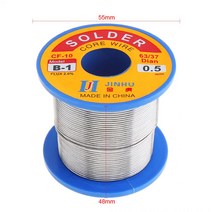 솔더 와이어 0.5/0.6/0.8/1.2mm 300g 63/37 B-1 주석 전기 납땜 인두용 2.0% 플럭스가있는 깨끗한 로진 코, 03 0.6mm 400g