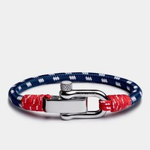 엘레가토 Sollo Navy Blue 로프 샤클 팔찌 요트 딩기 서핑 웨이크 보드