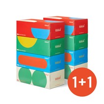 1+1 각티슈 미용티슈 휴지 휴대용티슈 여행용 차량용 슬림 티슈 홈리아 60매 4팩, HT180(720매) 1+1
