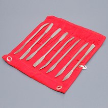 [SoBit] 쏘비트 양날 줄 8종 세트 (Riffler wrappers) / RF801 / 0212 / 곡선줄 조각 파우치포함
