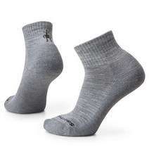 스마트울 에브리데이 솔리드 리브 발목 양말, Light Grey, Small