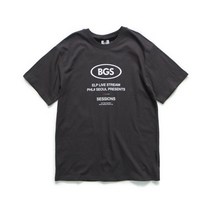 남자 여자 쿨 면 봄 반팔티 티셔츠 앱놀머씽 BGS23 T-SHIRT (CHARCOAL)