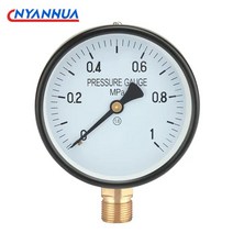 아날로그 차압계 YXC100 4 "100mm 전기 접촉 압력 게이지 압력계 하단 스레드, 10 0-6Mpa