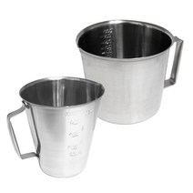 천성 스텐 계량컵 500cc 1000cc 500ml 1L 비이커 비커 용량 눈금 컵 제빵 베이킹 손잡이 컵라면, ( 1000cc )