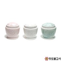 도자기설화보관함 사리함(A)-색상3가지불교양초 제사초 법당초, 청설화