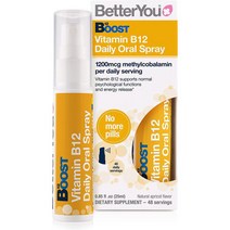 영국 베러유 Better You 부스트 비타민B12 1200mcg 액상 스프레이 25ml, 5팩