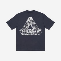 팔라스 트라이헤즈 티셔츠 네이비 - 21FW Palace Tri-Heads T-Shirt Navy 남성 반팔티셔츠