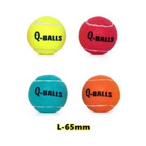 테니스연습공 작은 중형 개를위한 4 개몫 개 공 장난감 삐걱 거리는 테니스 공 훈련, 크기 65mm