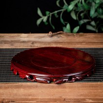 원목공예품 뿌리조각 받침대 어항 기석 헤드 향초 홀더 다관 불성 카트코트 원형 꽃병 대야 2777705106, 말라스목 직경 14CM 하이 2.5C