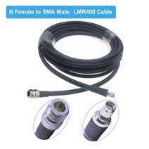 LMR400 케이블 N 암-RP-SMA 수 50 옴 낮은 손실 50-7 피그 테일 RF 동축 확장 점퍼 4G LTE 셀룰러 신호 부스터, N F to SMA M_1.5M, N F to SMA M_15M