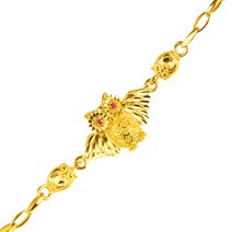 [KT알파쇼핑]24k 순금 제드 부엉이 팔찌 11.25g