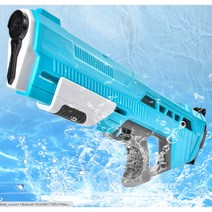 전동물총 자동 대용량 펌프 스피라물총 여름 물놀이 빠지 파워 준비물 여행 배터리, B