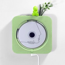 미니 CD 플레이어 블루투스 USB 사각 벽걸이 CDP, 타로 퍼플(배터리 모델)