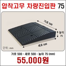 경사로X진입판 압착고무차량진입판 (자동차 경사로 경사판 램프 슬로프)