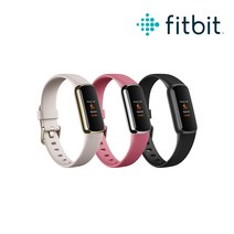 [ Fitbit 공식판매점 ] Fitbit Luxe 핏빗 럭스 스마트 트래커 스마트밴드, 루나화이트&소프트 골드 스테인리스