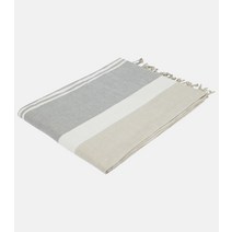 Brunello Cucinelli 스트라이프 리넨 비치 타월