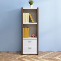 블리스데코 로딘 400 서랍 3단 책장 FOF046_C, 오크화이트