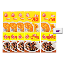 오뚜기 3분카레순한맛(200g) 5개+쇠고기짜장(200g) 5개+그레잇물티슈(10매), 1세트