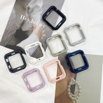 애플워치3/4/5/6/7/SE 프레임 범퍼 케이스 38/40/42/44mm, 42mm, ABP01-04블랙