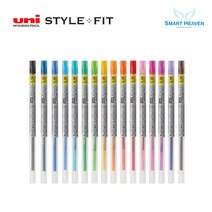 uni 유니 스타일핏 중성리필심 UMR-109, 0.28mm 중성리필심, 스카이블루