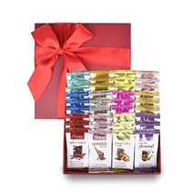 쇼콜라티에 쉐어 더 러브모듬 초콜릿바 선물 상자 바구니 생일 발렌타인데이 36 각0.39 oz, 36 카운트(1팩), 사랑 선물 세트 공유
