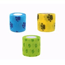 5cm 자가접착 테이프 탄력 압박붕대 고정테이프_4.5m, GS0200082B 옐로우, 상세 참조