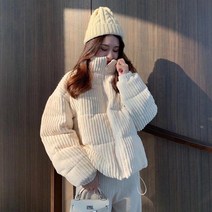 [따뜻한] 여성 숏패딩 왕골덴패딩점퍼 코듀로이 웰론