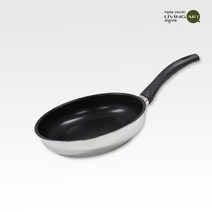 리빙아트 디오바코 불소수지코팅 스텐레스 인덕션가능 후라이팬 24cm 코팅스텐팬, 단일옵션
