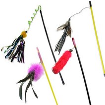 그린펫 낚시대 4개세트 종류랜덤 고양이 장난감, 없음, 상세설명 참조