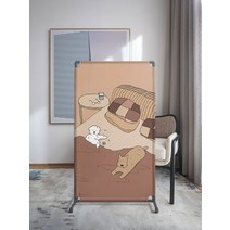 칸막이 파티션 가벽 인테리어 패브릭 천 가림막, 핑크80x180